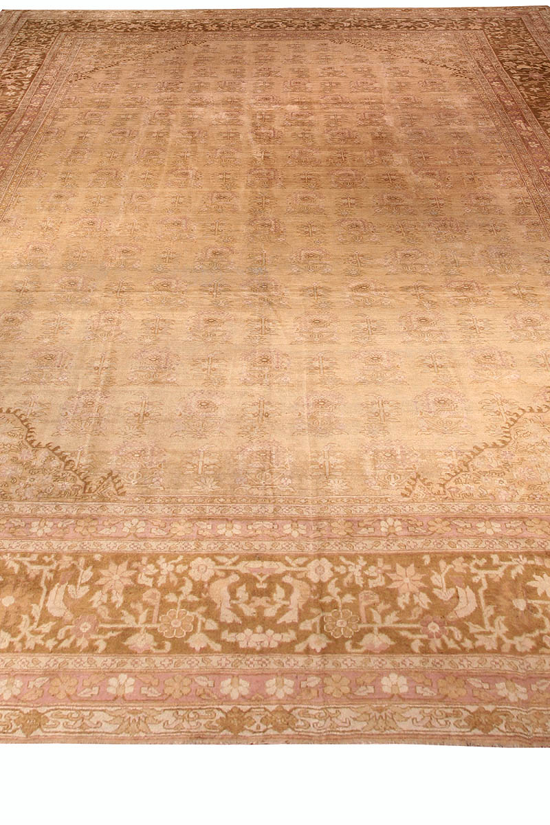 Antique Washed Indian Amritsar Handmade Wool Rug BB0905