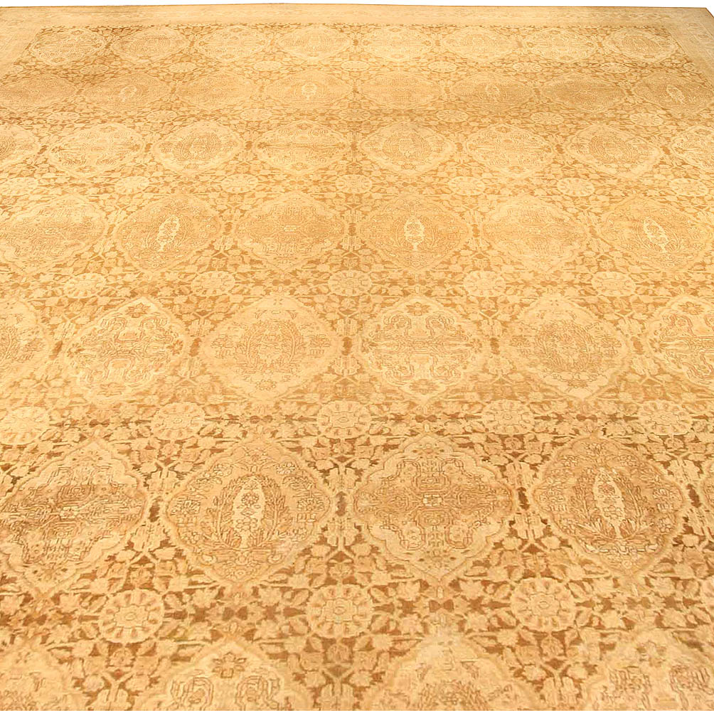 Fine Antique Indian Amritsar Handmade Wool Rug BB3817