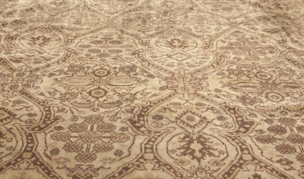 Fine Antique Indian Amritsar Brown Carpet BB3706