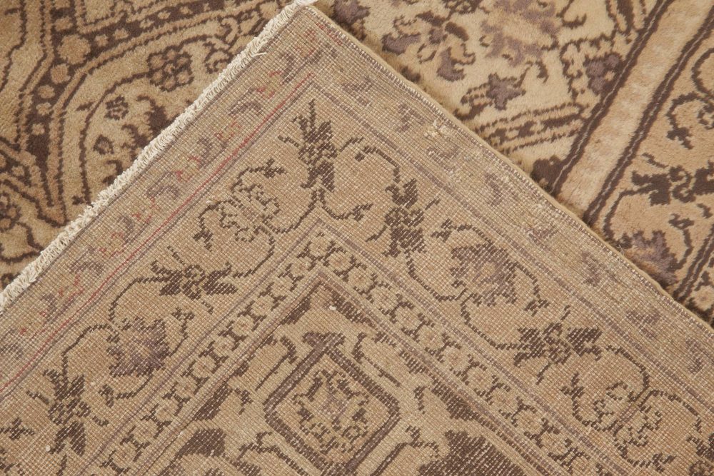 Fine Antique Indian Amritsar Brown Carpet BB3706