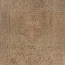 Fine Antique Persian Kashan Handmade Wool Rug BB4452