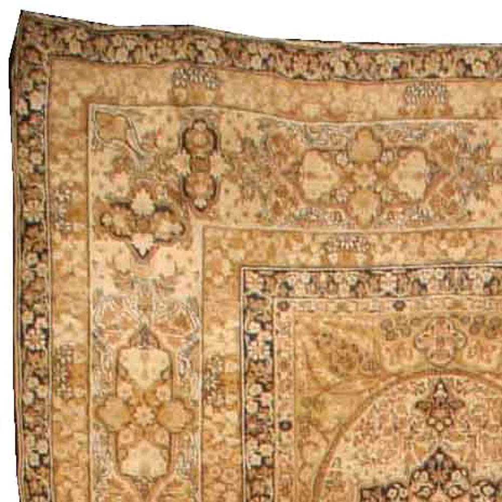 Oversized Authentic 19th Century Persian Kirman Handmade Wool Carpet BB0940