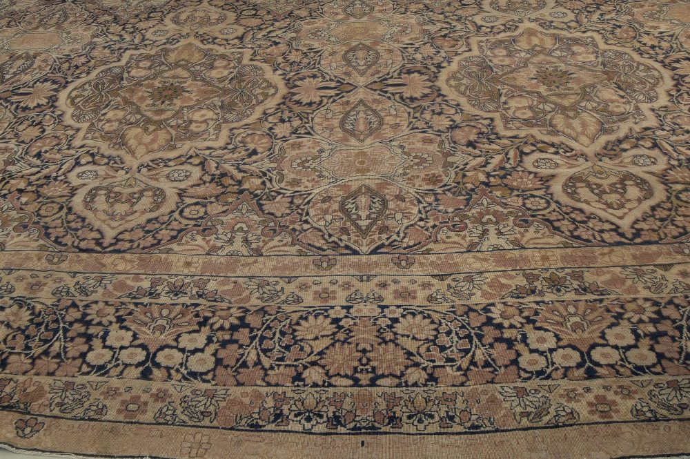 One-of-a-kind Antique Persian Kirman Brown Rug BB1790