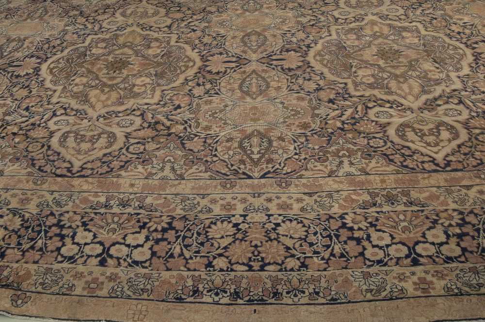 One-of-a-kind Antique Persian Kirman Brown Rug BB1790