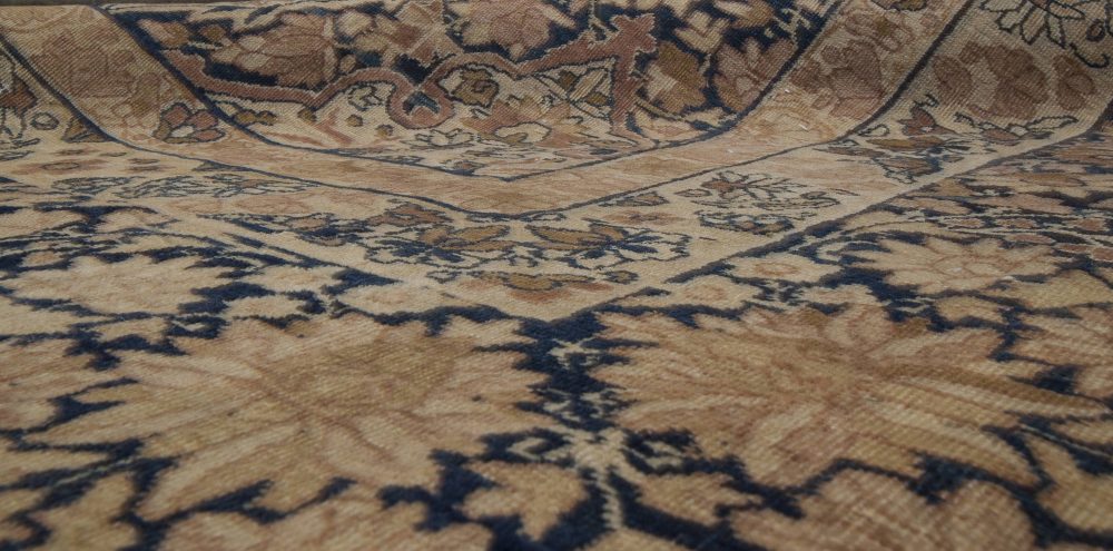 One-of-a-kind Antique Persian Kirman Brown Rug BB1790