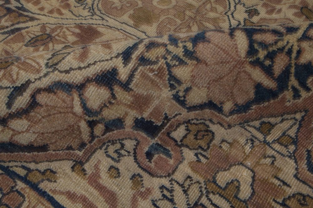 One-of-a-kind Antique Persian Kirman Brown Rug BB1790