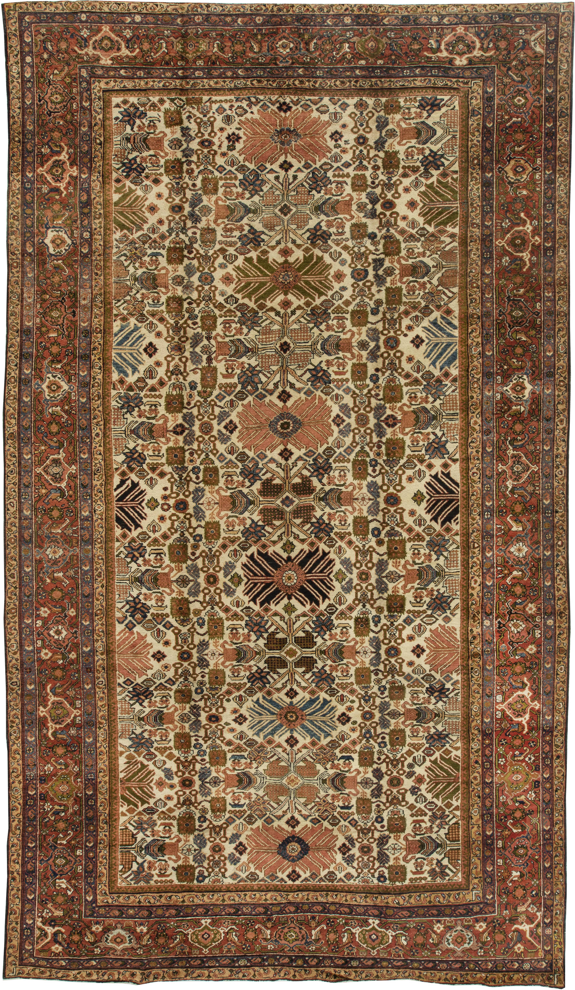 Antique Persian Sultanabad Rug BB6385 by Doris Leslie Blau