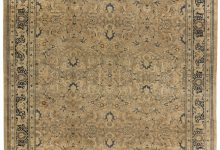 Authentic 19th Century Persian Tabriz Handmade Wool Rug BB4132