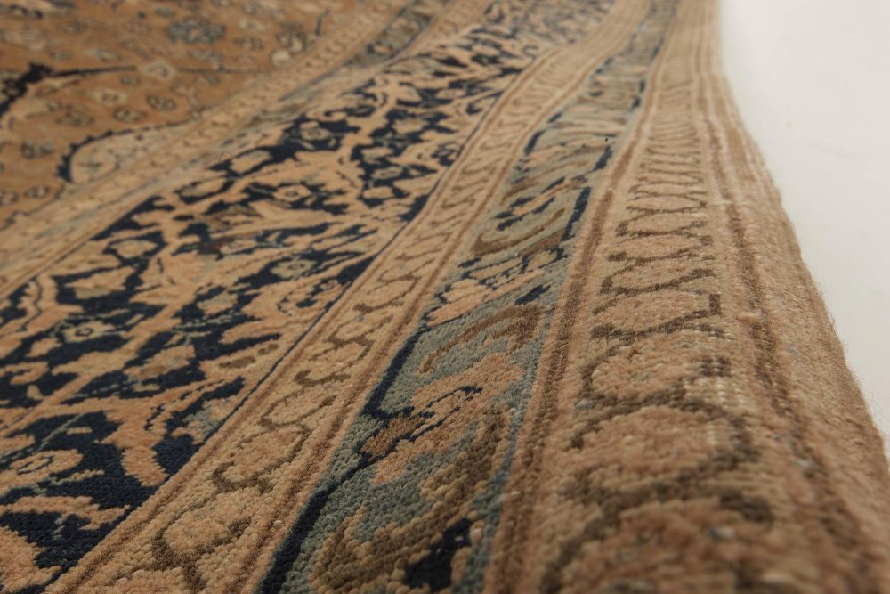 Antique Persian Tabriz Camel Handmade Wool Rug BB4671