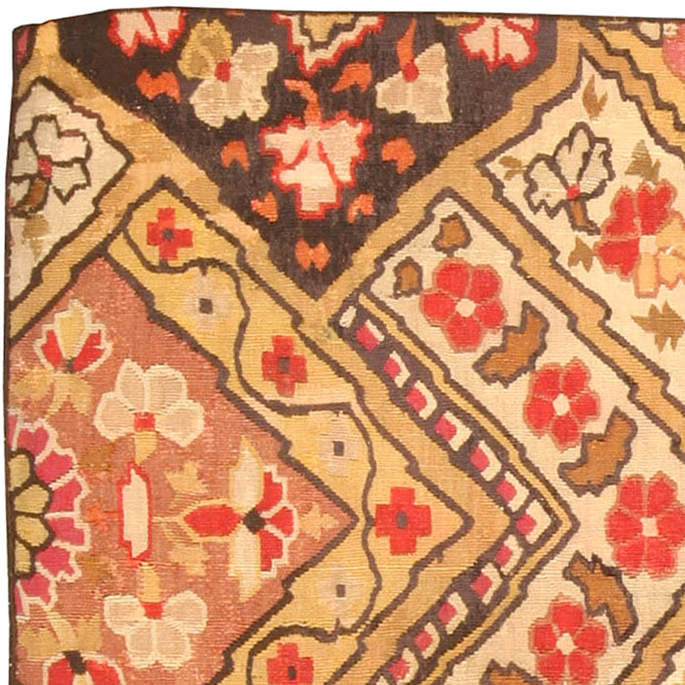 Authentic 19th Century Russian Bessarabian Carpet “Fragment” BB4431