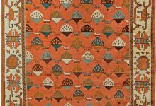Mid-20th century Turkish Oushak Brown, Blue, <mark class='searchwp-highlight'>White</mark>, Green, Coral Wool Rug BB6092