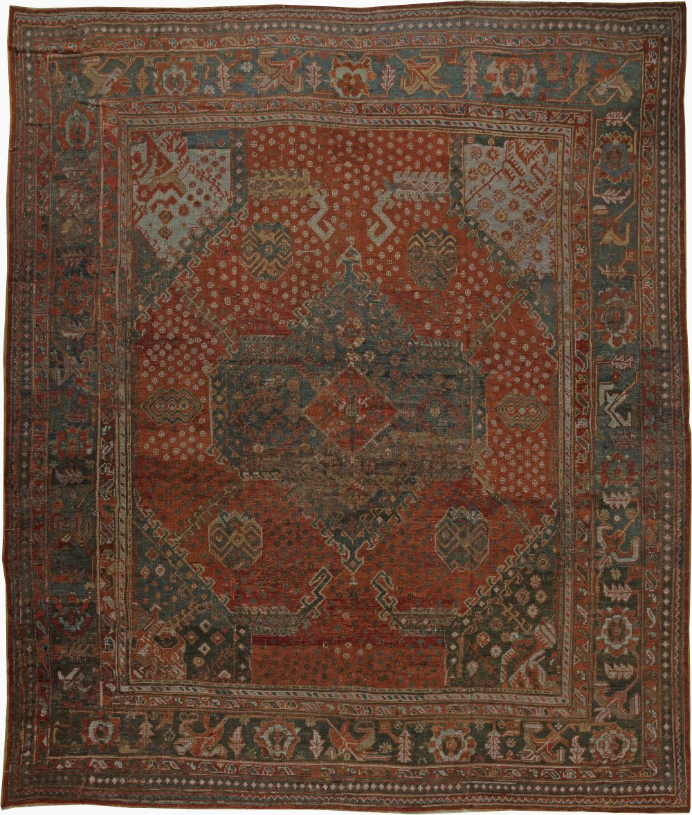 Antique Turkish Oushak Rug BB6045x