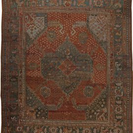 Antique Turkish Oushak Rug BB6045x