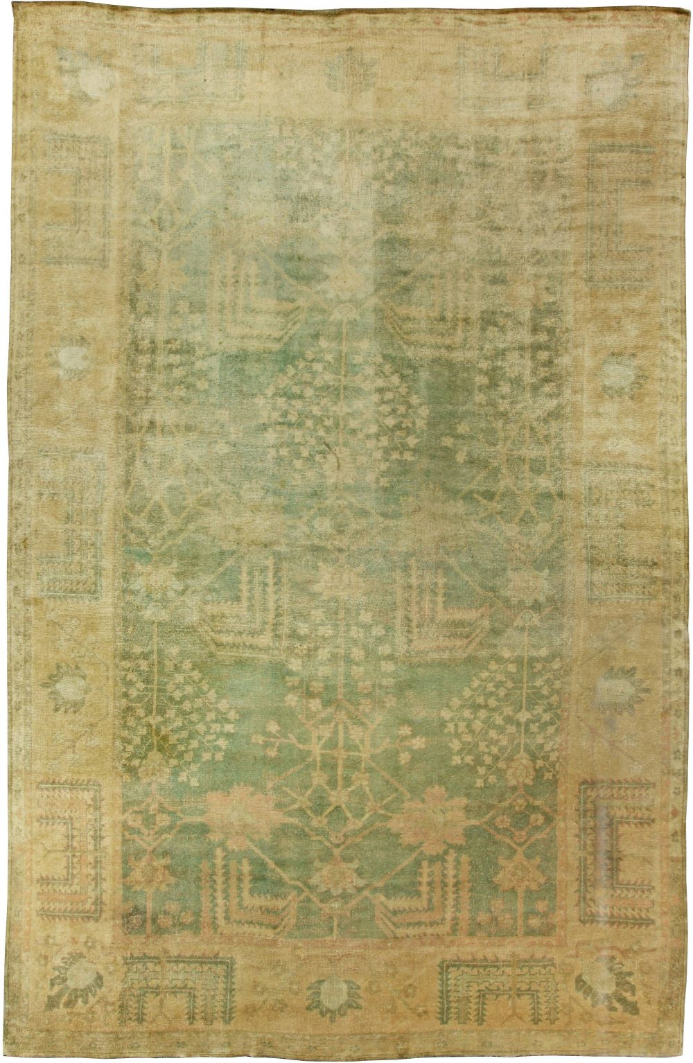 Turkish Oushak Antique Rug BB6077