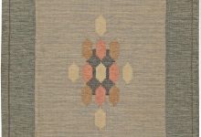 Vintage Swedish Flat-Weave Wool Rug Signed by Ingegerd Silow BB5615