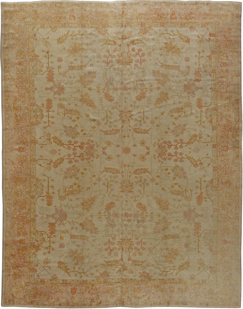 Antique Turkish Oushak Carpet BB5554