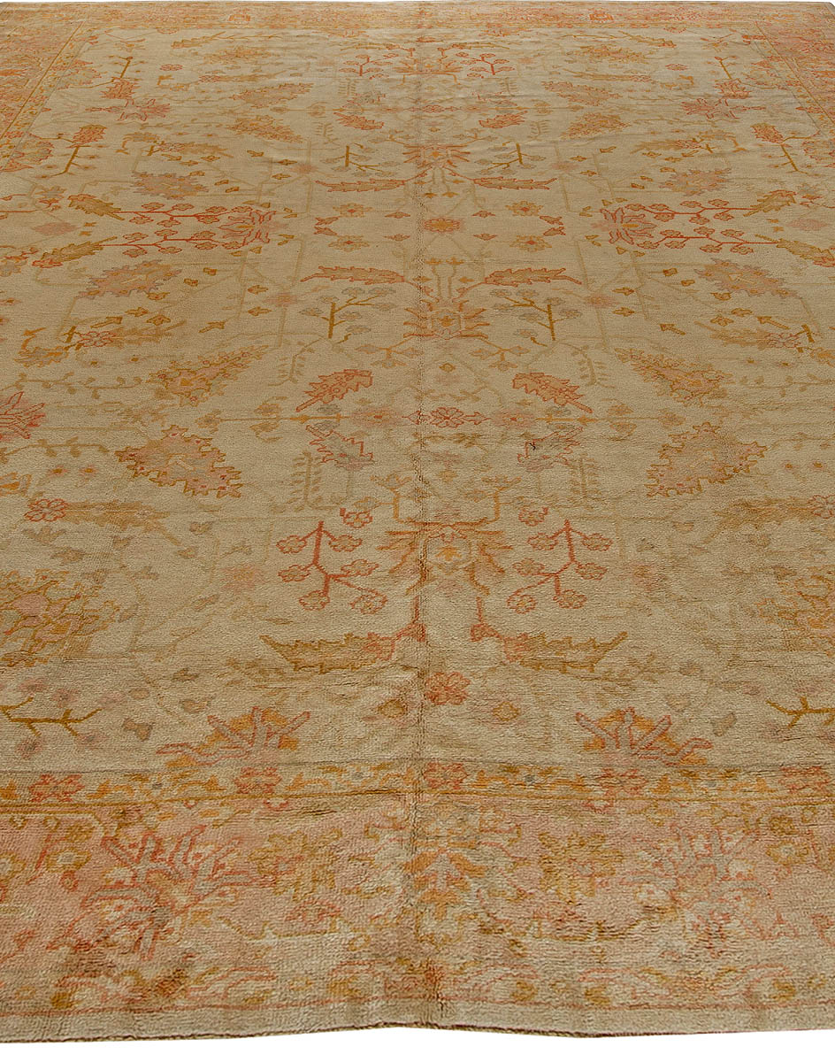 Antique Turkish Oushak Carpet BB5554