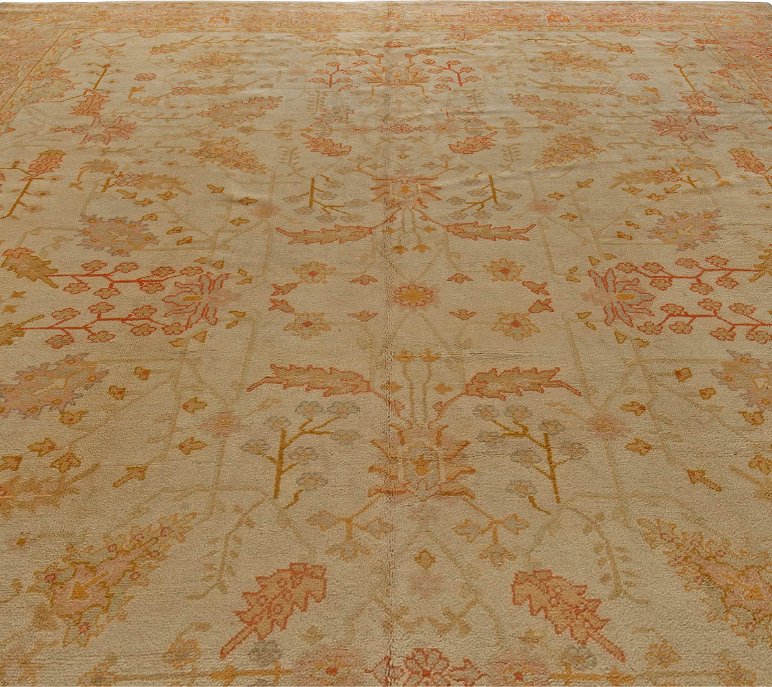 Antique Turkish Oushak Carpet BB5554