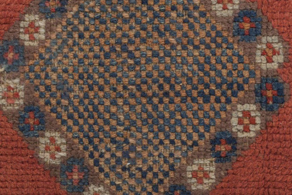 Mid-20th Century Handmade Moroccan Rug with Tribal Design BB6353