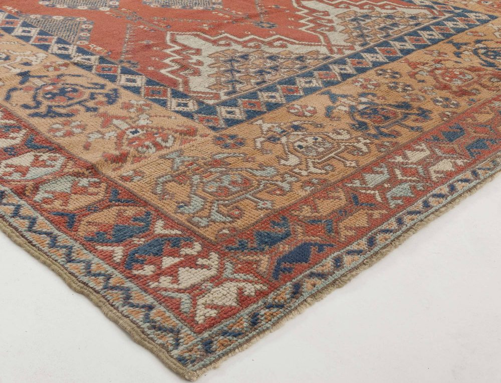 Mid-20th Century Handmade Moroccan Rug with Tribal Design BB6353