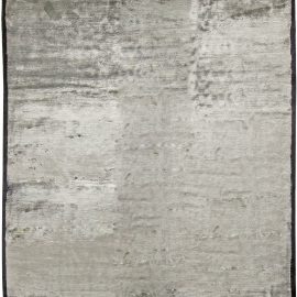 Doris Leslie Blau Collection High-quality Contemporary White Handmade Silk Rug N10983