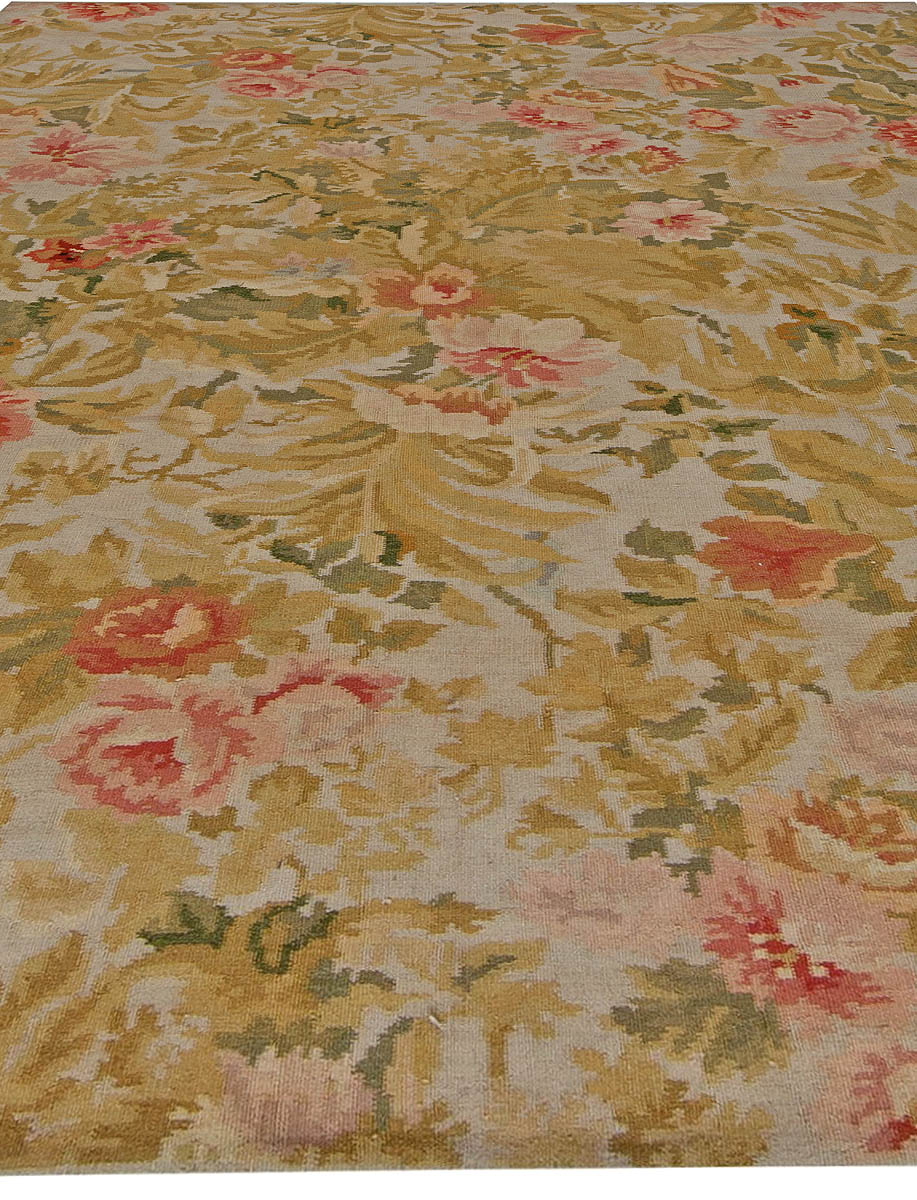 Doris Leslie Blau Collection Bessarabian Floral Handwoven Wool Carpet N11029
