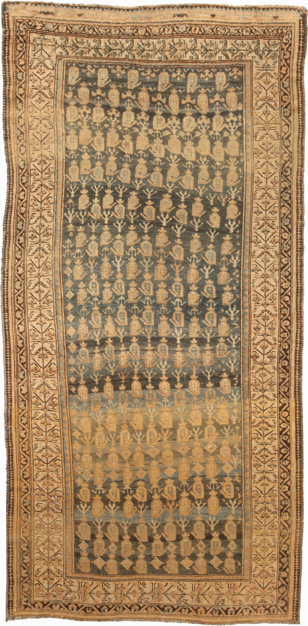 Antique Persian Malayer Abstract Rug BB5185