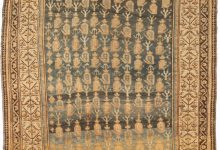 Antique Persian Malayer Abstract Rug BB5185