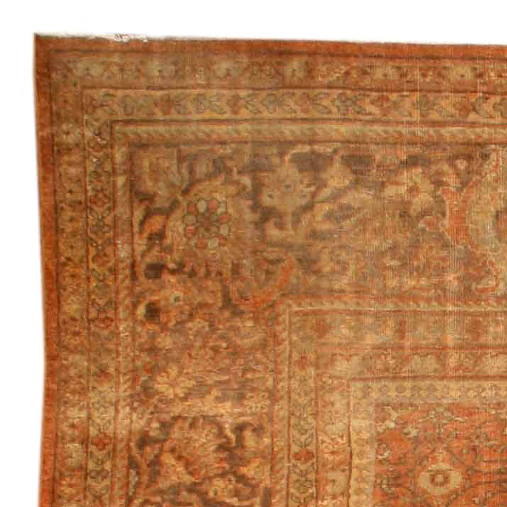 Oversize Antique Persian Sultanabad Handmade Wool Rug (Size Adjusted) BB4167