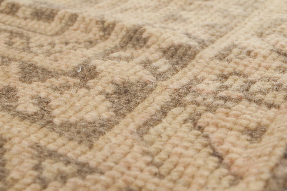 Extra Large Fine Antique Turkish Oushak Handmade Wool Rug BB3313