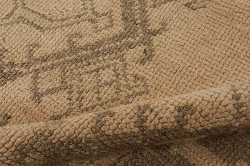 Extra Large Fine Antique Turkish Oushak Handmade Wool Rug BB3313