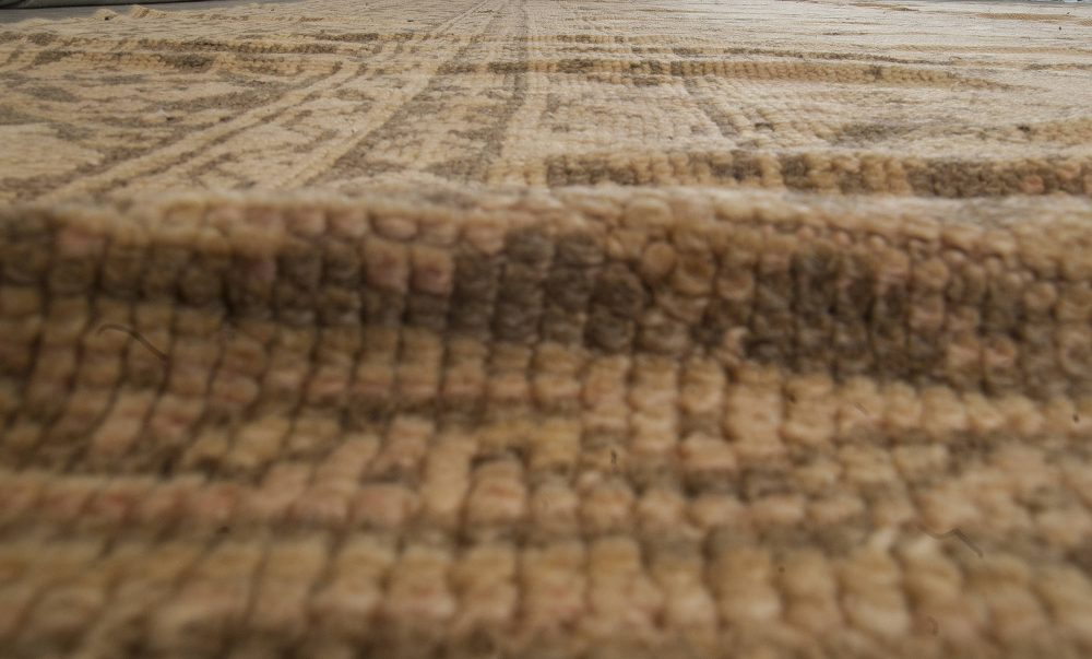 Extra Large Fine Antique Turkish Oushak Handmade Wool Rug BB3313