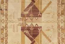 <mark class='searchwp-highlight'>Art Deco</mark> Handmade Wool Rug in Shades of Yellow, Red and Gold BB4660