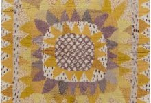 “Solrosen” Rya Rug Designed by Marianne Richter in Marta Maas Fjetterstrom’s Workshop BB6468