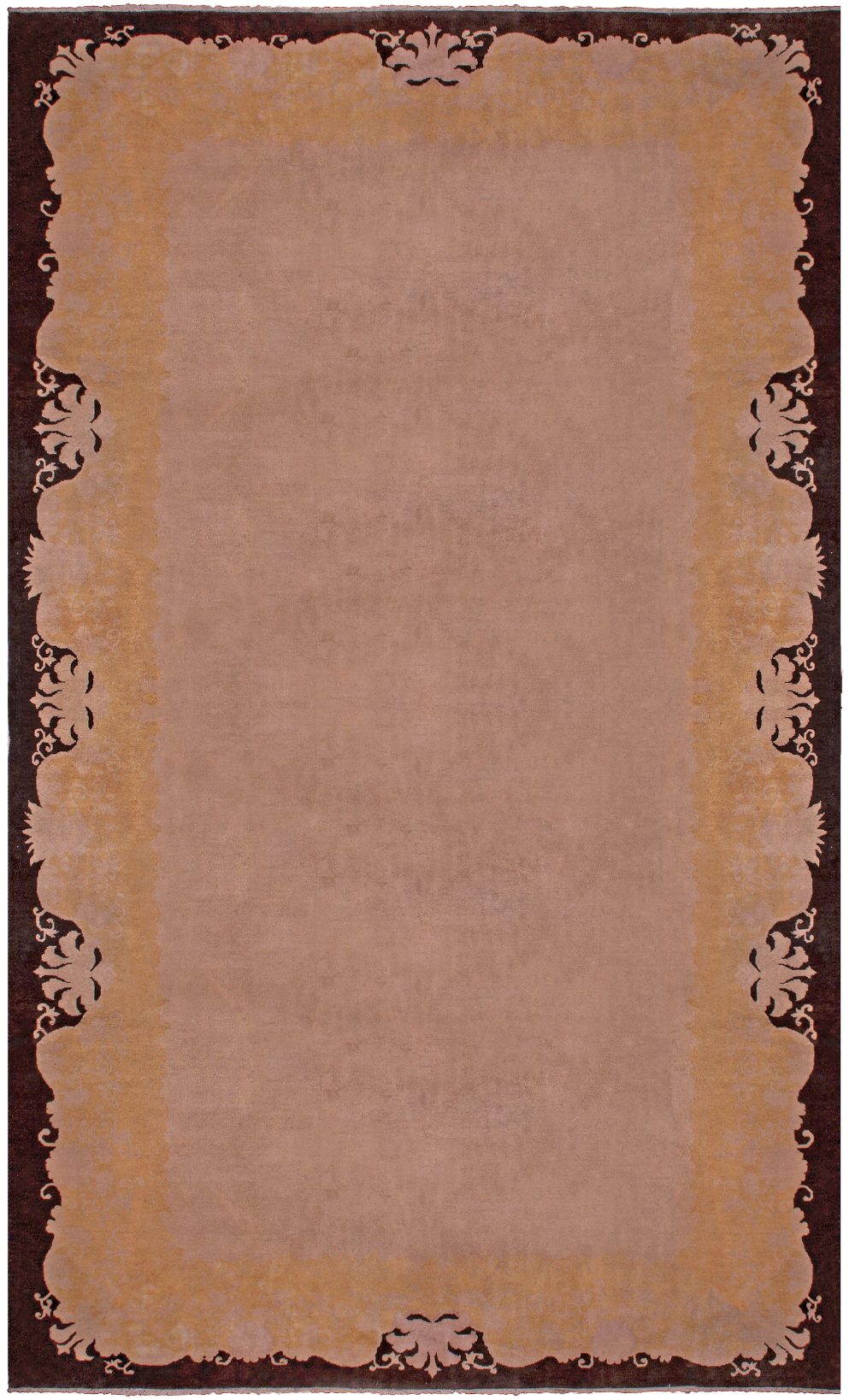 Authentic Early 20th Century Chinese Art Deco Handmade Wool Rug BB4893