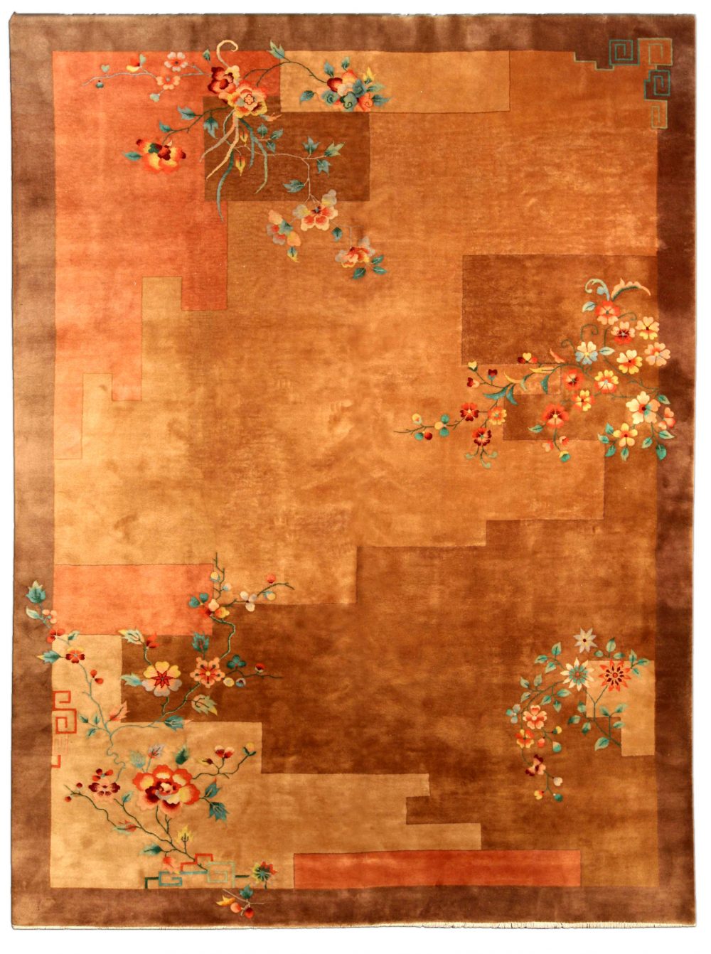 Vintage Chinese Art Deco Carpet BB4123 by DLB