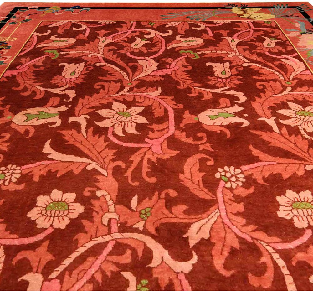 Vintage Chinese Art Deco Carpet BB4169 by DLB