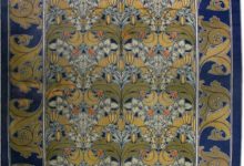 Vintage <mark class='searchwp-highlight'>Arts</mark> and Crafts Voysey Rug (Size Adjusted) BB2515