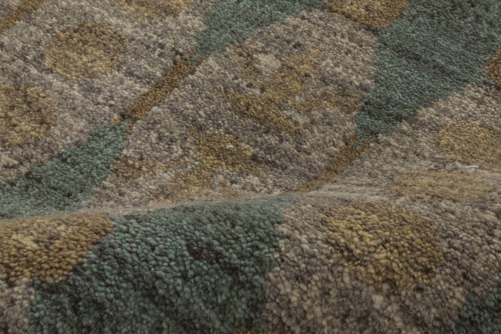 Doris Leslie Blau Collection Aegean Green Handmade Wool Rug N11636