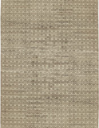 Contemporary Flatweave Solid Light Beige Wool Carpet “Alabaster” N12854 Contemporary Flatweave Solid Light Beige Wool Carpet “Alabaster” N12854