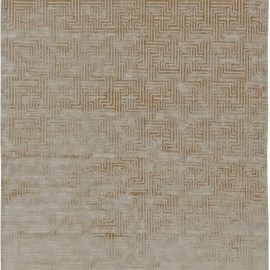 Modern Tibetan Geometric Rug in Art Deco Style Rug N10787