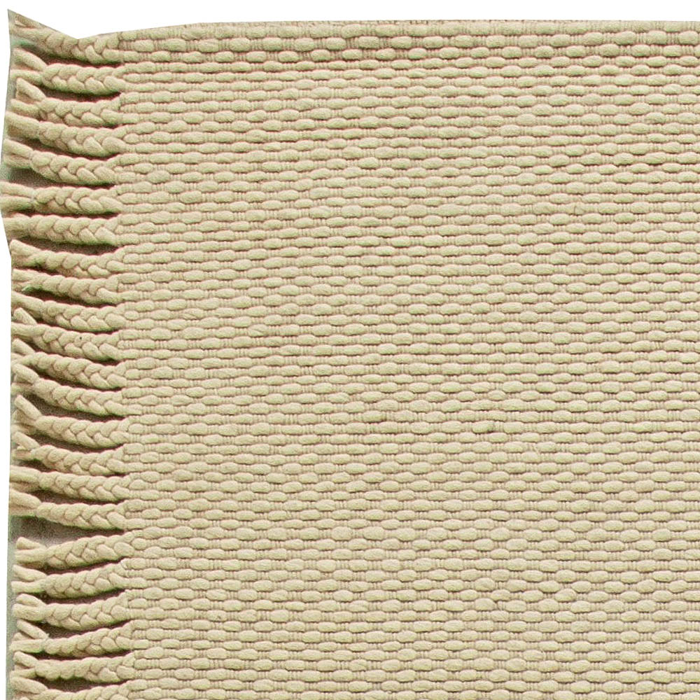 Doris Leslie Blau Collection Beige Flat-Weave Wool Rug N11151