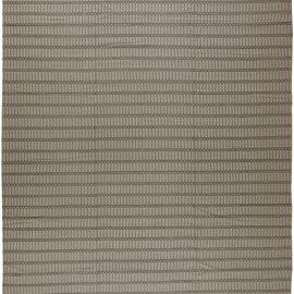 Contemporary Flatweave Geometric Classic Taupe Wool Carpet “Buxus” N10784