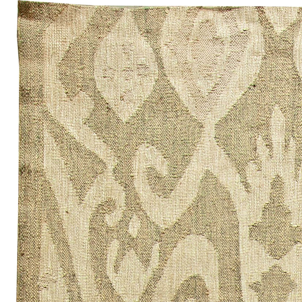 Doris Leslie Blau Collection High-Quality Beige Flat-Weave Kilim Rug N11168