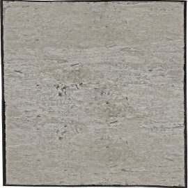Modern Abstract Stripes Dark Gray Handmade Wool Rug “Palimpsest” N10994
