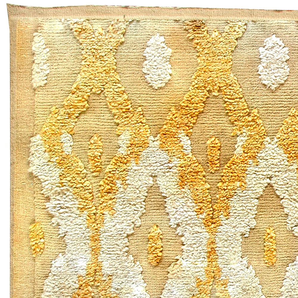 Doris Leslie Blau Collection Large One-of-a-kind Bold Kasuri Handmade Wool Rug N11116