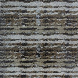 Abstract Modern Slate Gray Hand-Knotted Rug “Betula” N11537