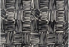 Doris Leslie Blau Collection Ecriture Black, Off White Handmade <mark class='searchwp-highlight'>Silk</mark> & Wool Rug N11406