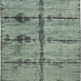 Teal Tie Dye Modern Rug N11301