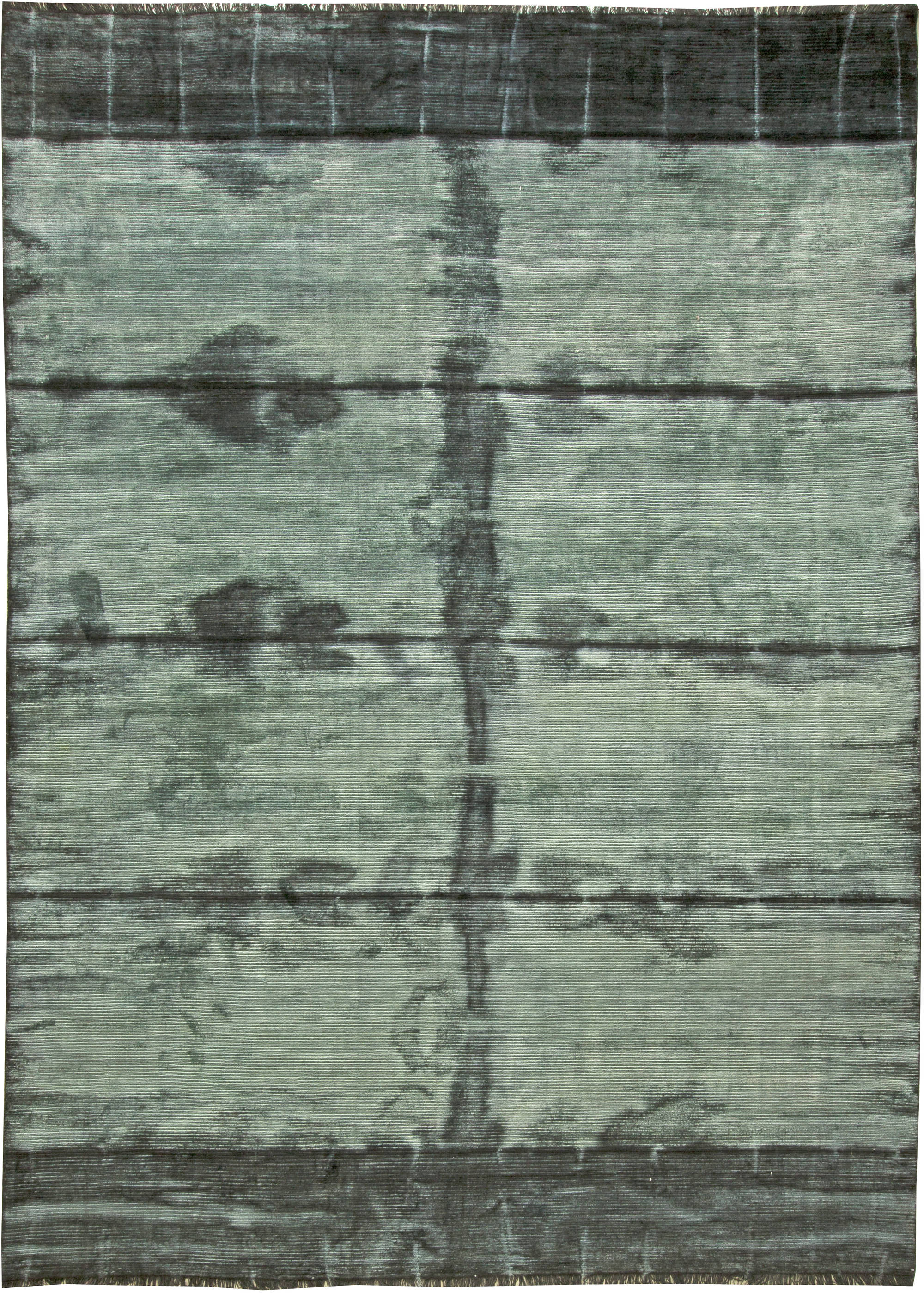Teal Tie Dye Modern Rug N11301 Teal Tie Dye Modern Rug N11301